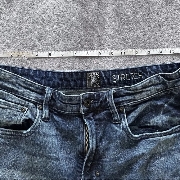 PRPS Blue Le Sabre Slim Tapered 5 Pocket Cotton Jeans Ripped Mens Size 34 - Picture 9 of 9